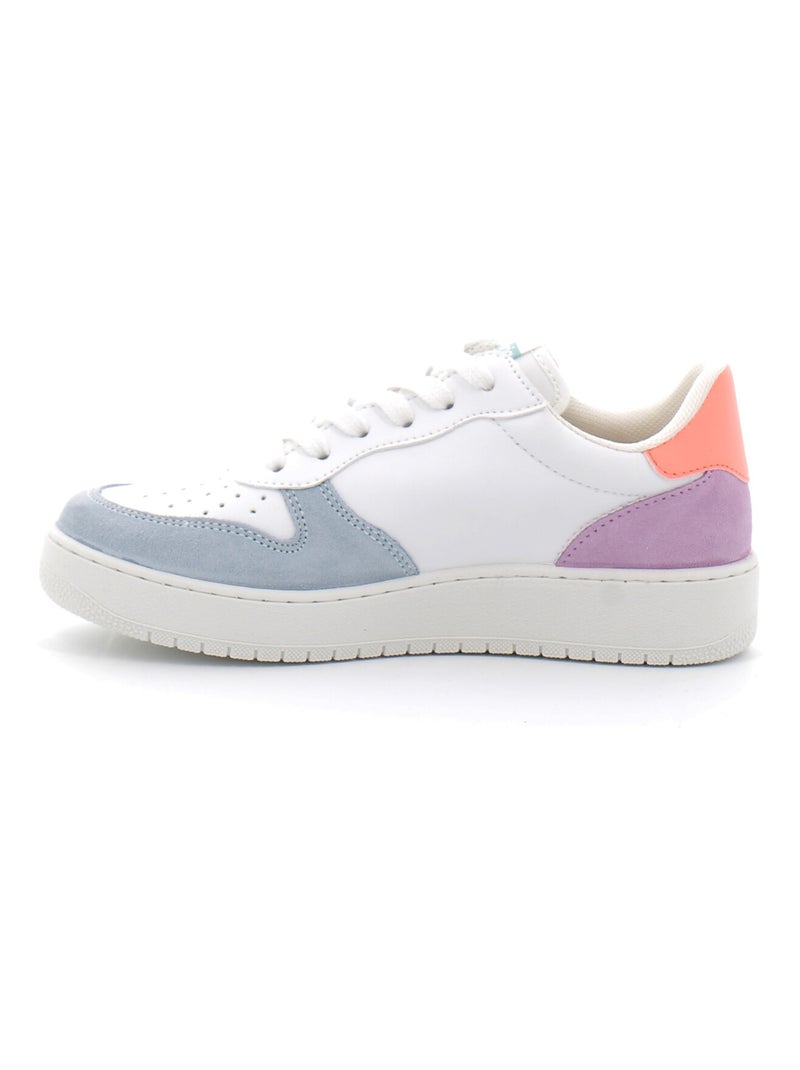 Baskets de Sport Multicolores Avec Détail Fluo Pour Femme Blanc - Kiabi