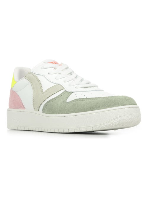 Baskets de Sport Multicolores Avec Détail Fluo Pour Femme - Kiabi
