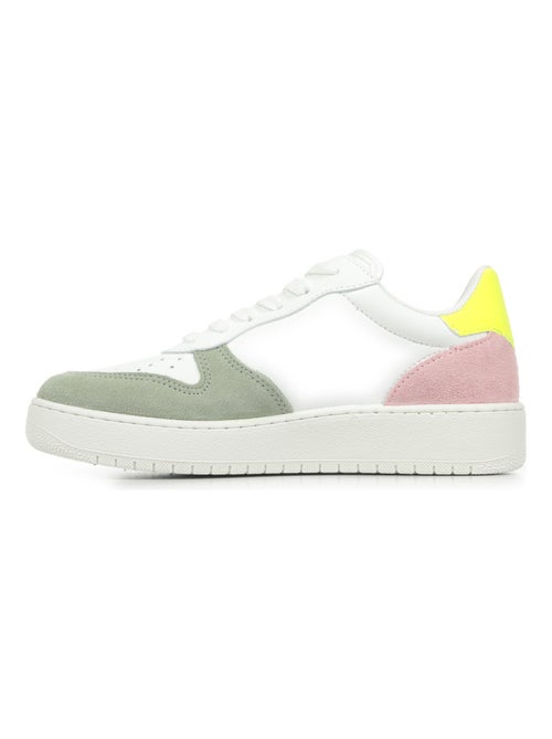 Baskets de Sport Multicolores Avec Détail Fluo Pour Femme - Kiabi