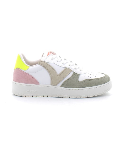 Baskets de Sport Multicolores Avec Détail Fluo Pour Femme - Kiabi