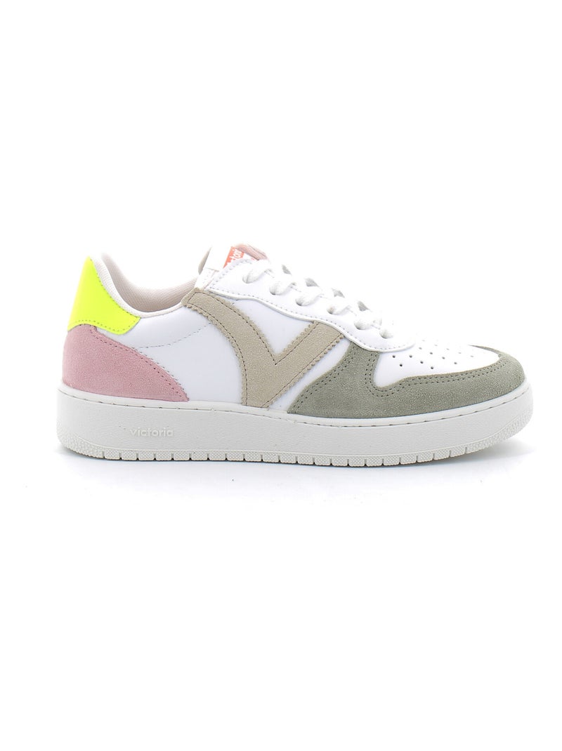 Baskets de Sport Multicolores Avec Détail Fluo Pour Femme Jaune - Kiabi