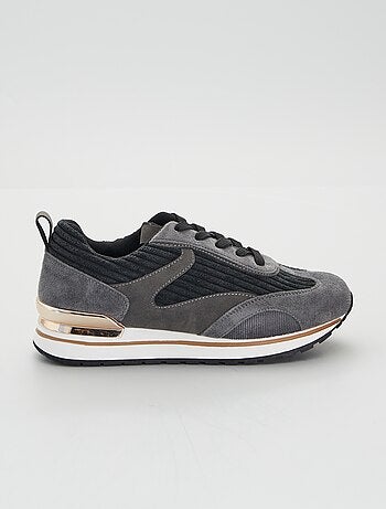 Baskets running bi-matière Creeks blanc femme