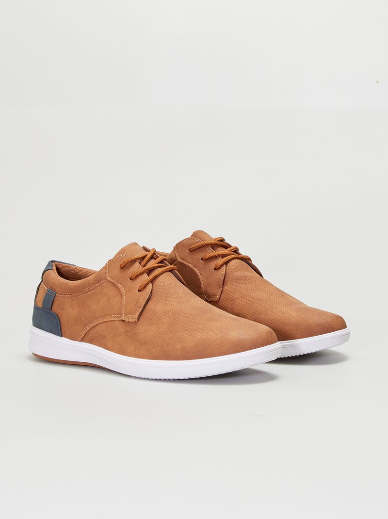 Baskets de ville camel - Kiabi