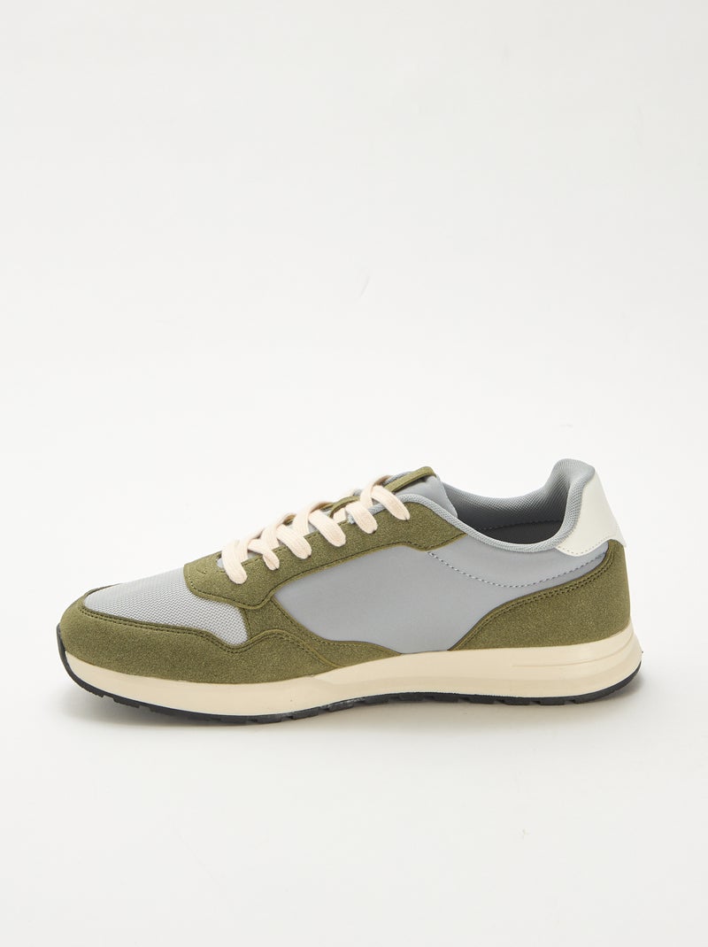 Baskets de ville Kaki - Kiabi
