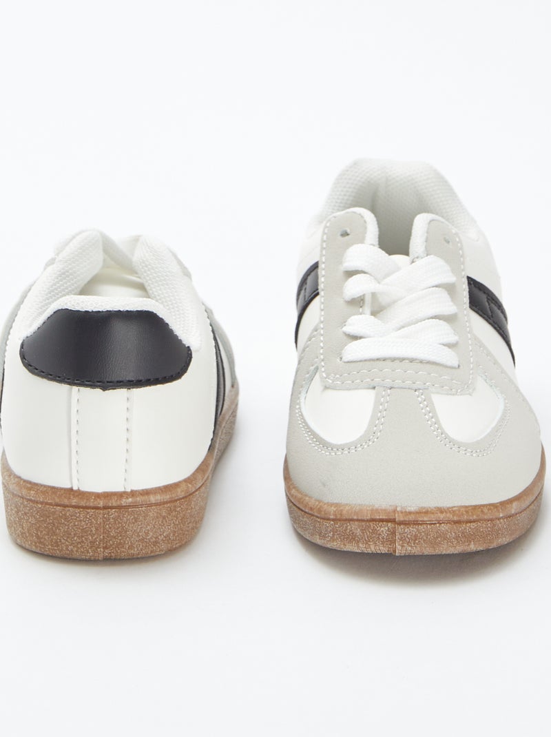 Baskets de ville tricolore GRIS - Kiabi