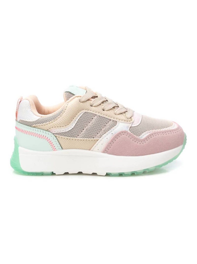 Baskets décontractée lacets Beige - Kiabi