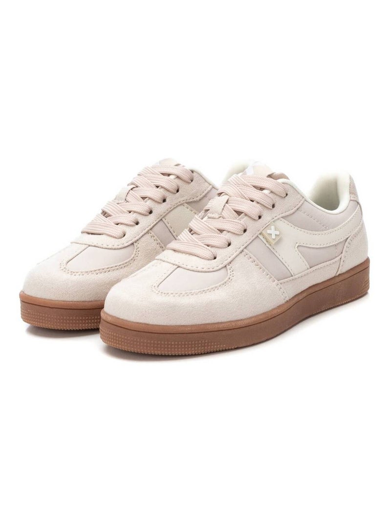Baskets décontractée lacets Beige - Kiabi