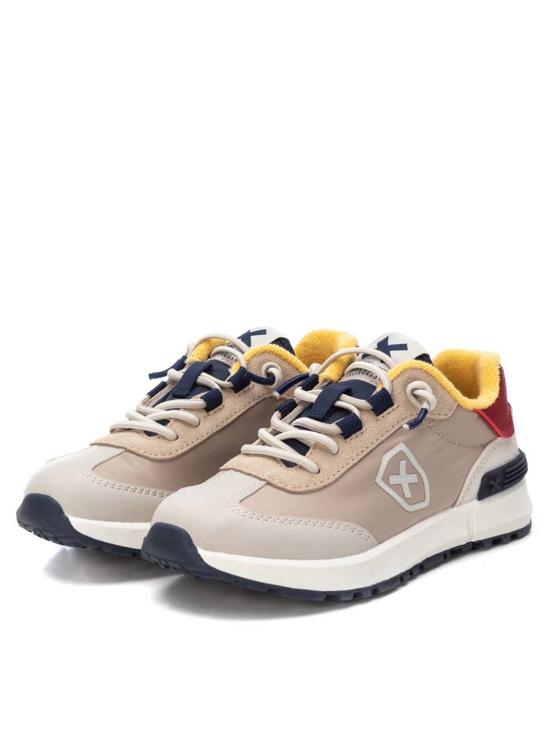 Baskets décontractée lacets Beige - Kiabi