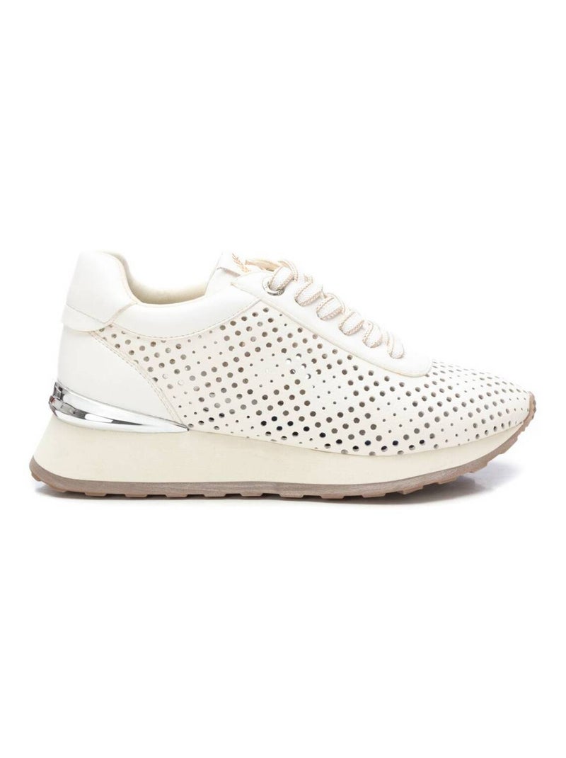 Baskets décontractée lacets Blanc - Kiabi
