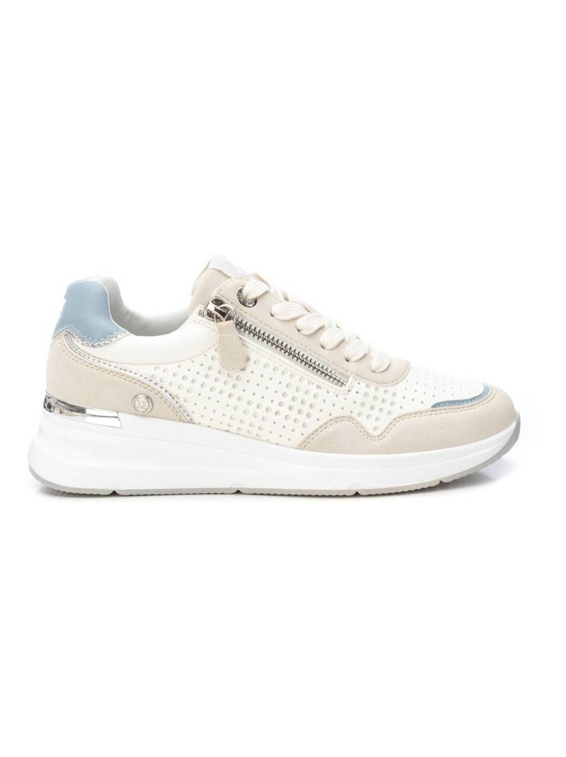 Baskets décontractée lacets Blanc - Kiabi