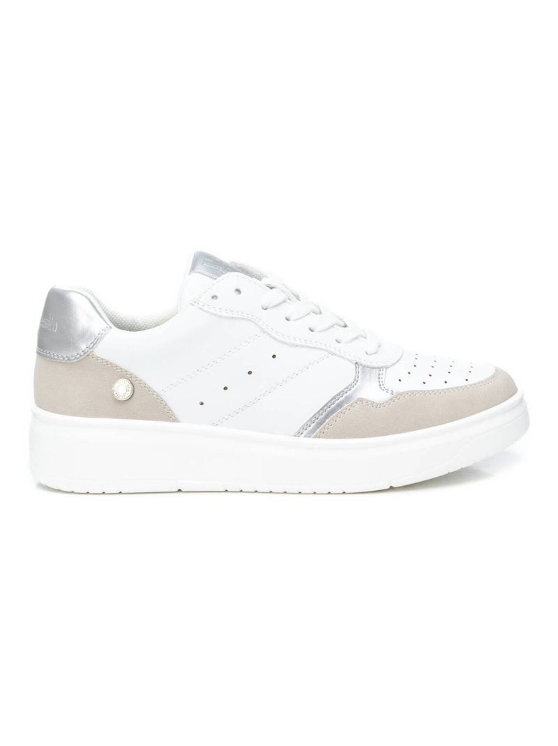 Baskets décontractée lacets Blanc - Kiabi