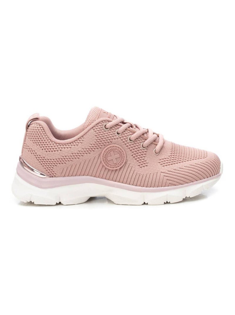 Baskets décontractée lacets Crème - Kiabi