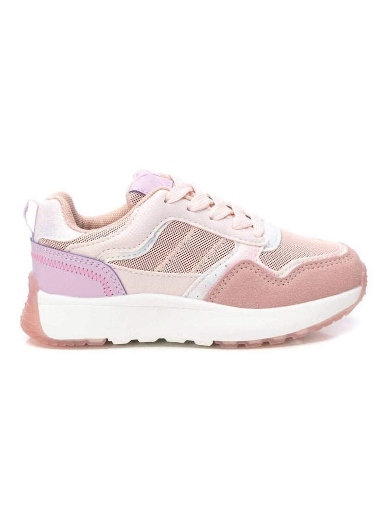 Baskets décontractée lacets Crème - Kiabi