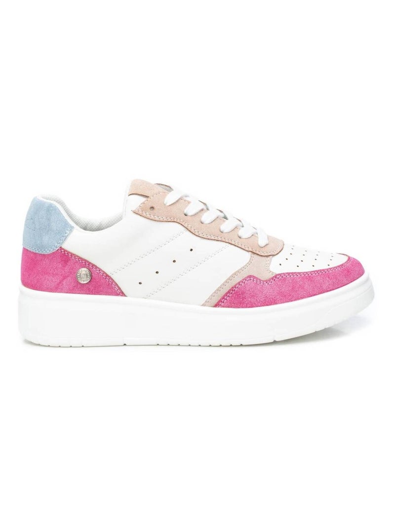 Baskets décontractée lacets Crème - Kiabi