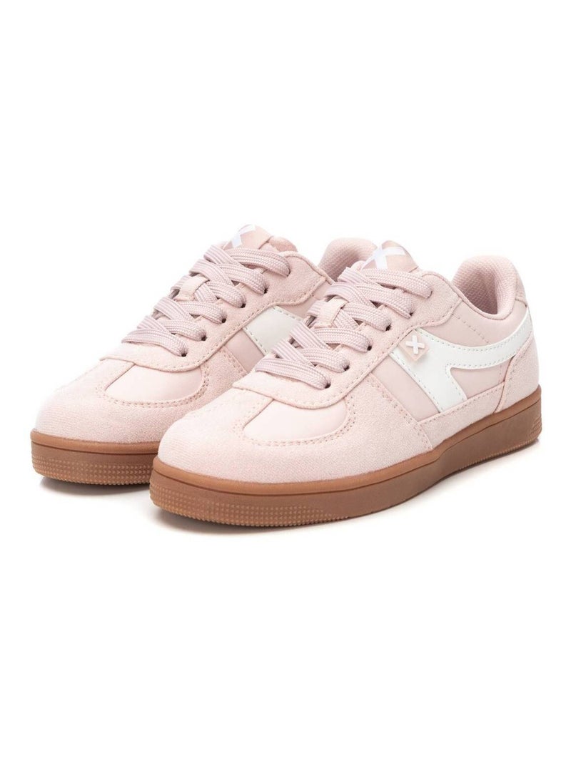 Baskets décontractée lacets Crème - Kiabi