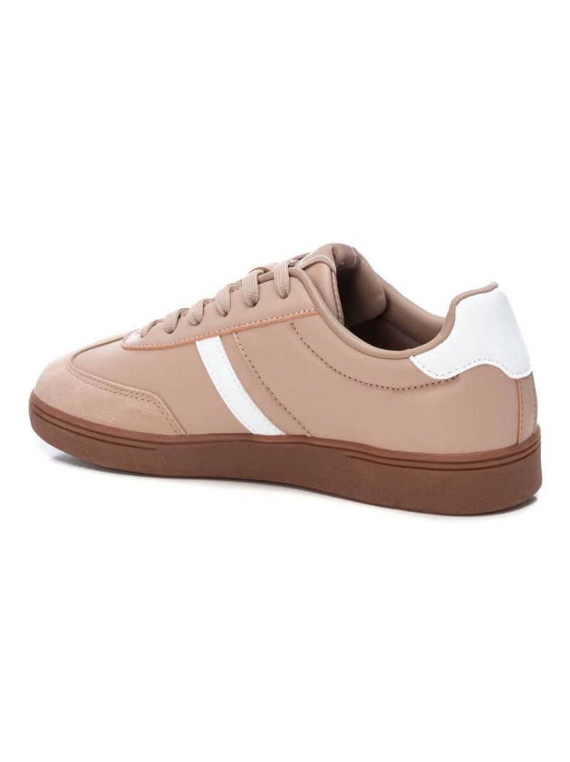 Baskets décontractée lacets Crème - Kiabi