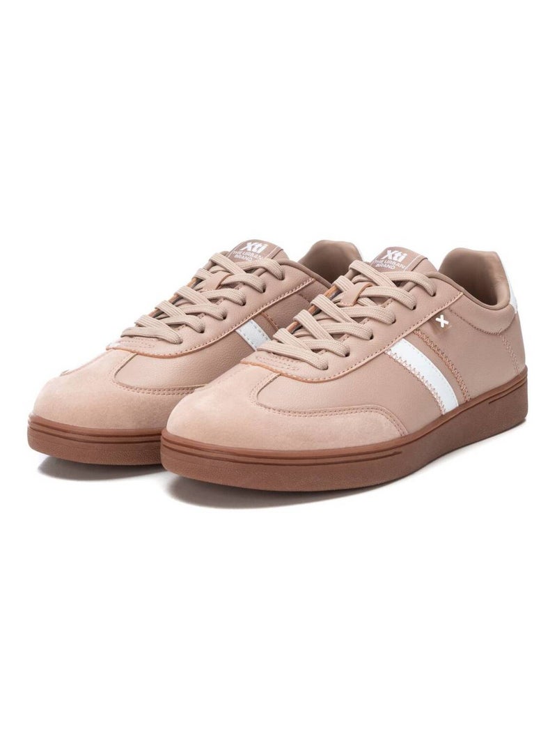 Baskets décontractée lacets Crème - Kiabi