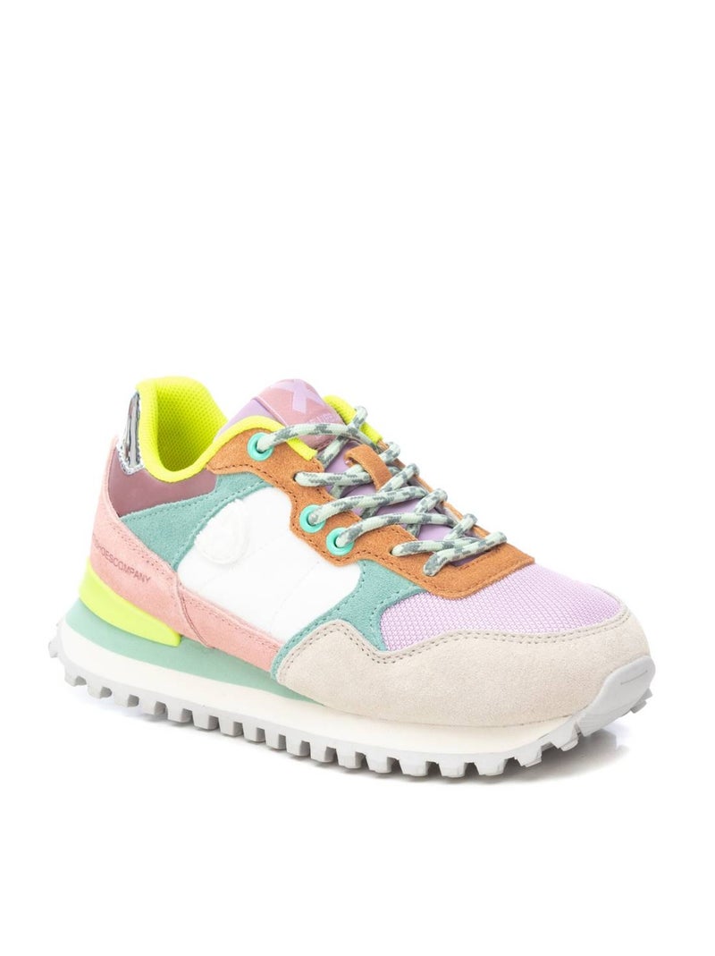 Baskets décontractée lacets Multicolore - Kiabi