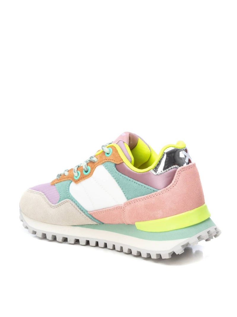 Baskets décontractée lacets Multicolore - Kiabi