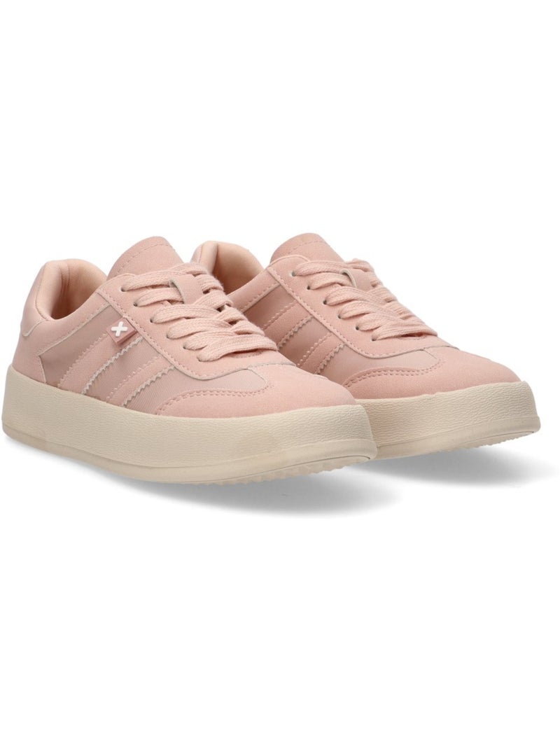 Baskets décontractée lacets Nude - Kiabi