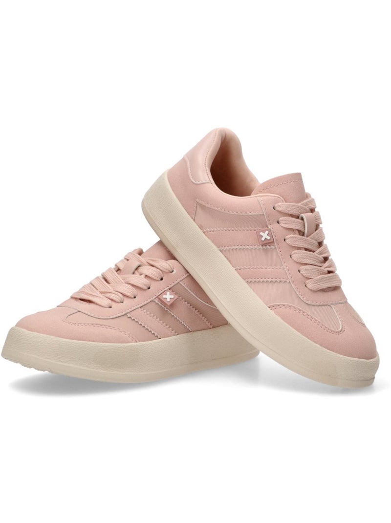 Baskets décontractée lacets Nude - Kiabi