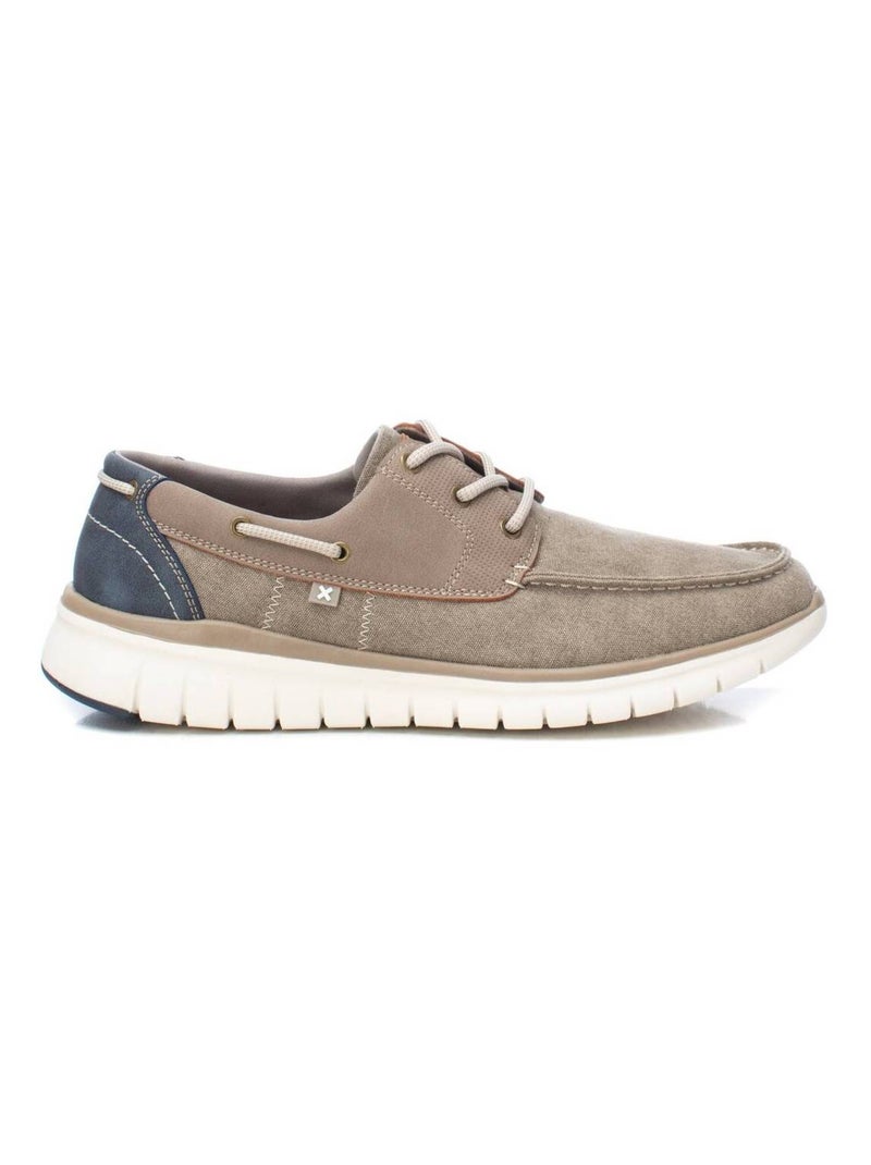 Baskets décontractée lacets Taupe - Kiabi