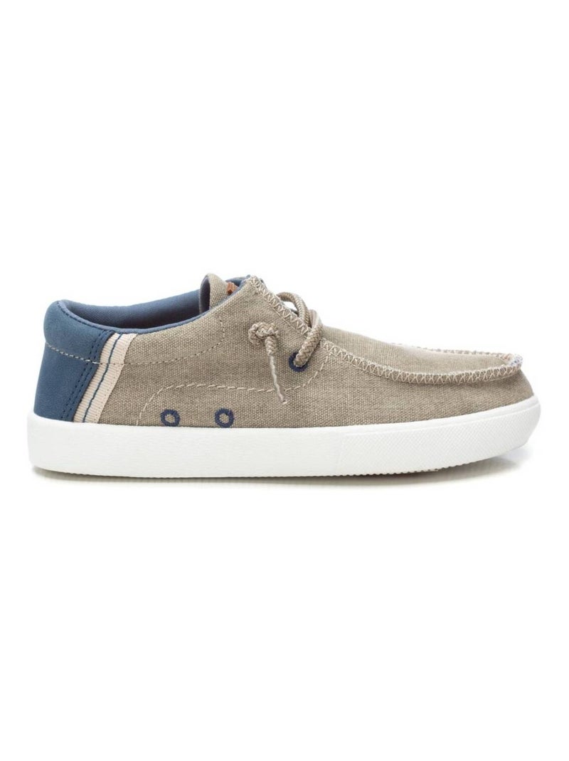 Baskets décontractée lacets Taupe - Kiabi