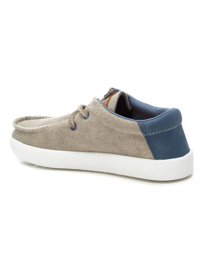 Baskets décontractée lacets Taupe - Kiabi
