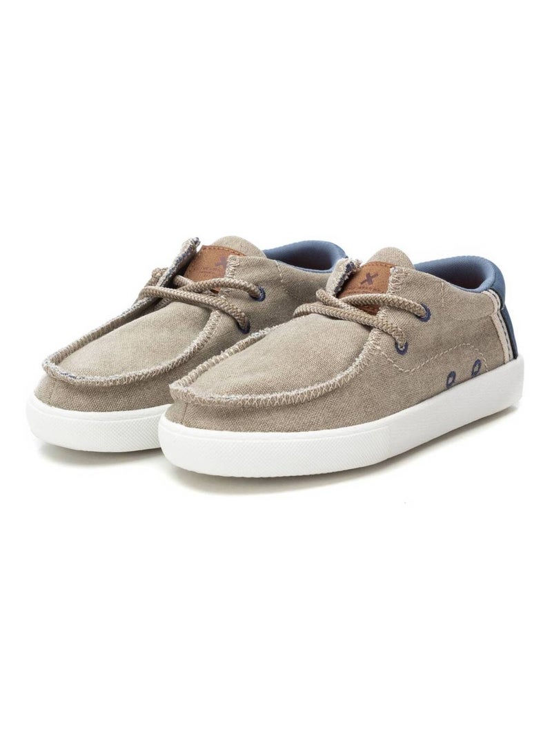 Baskets décontractée lacets Taupe - Kiabi