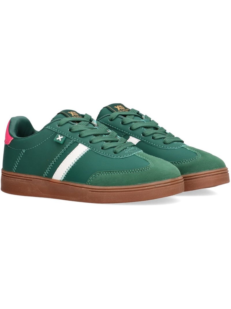 Baskets décontractée lacets Vert - Kiabi
