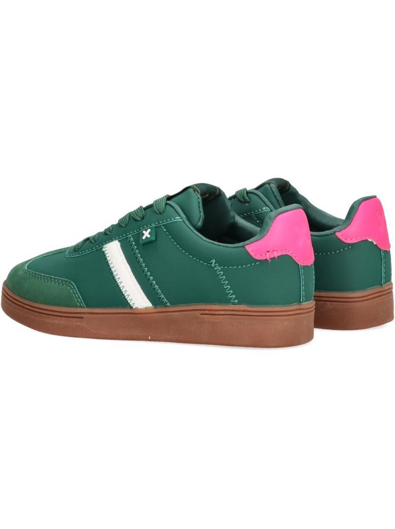 Baskets décontractée lacets Vert - Kiabi