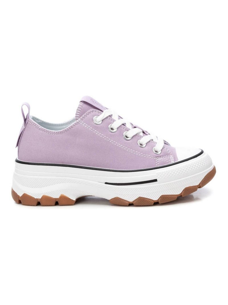 Baskets décontractée lacets Violet - Kiabi