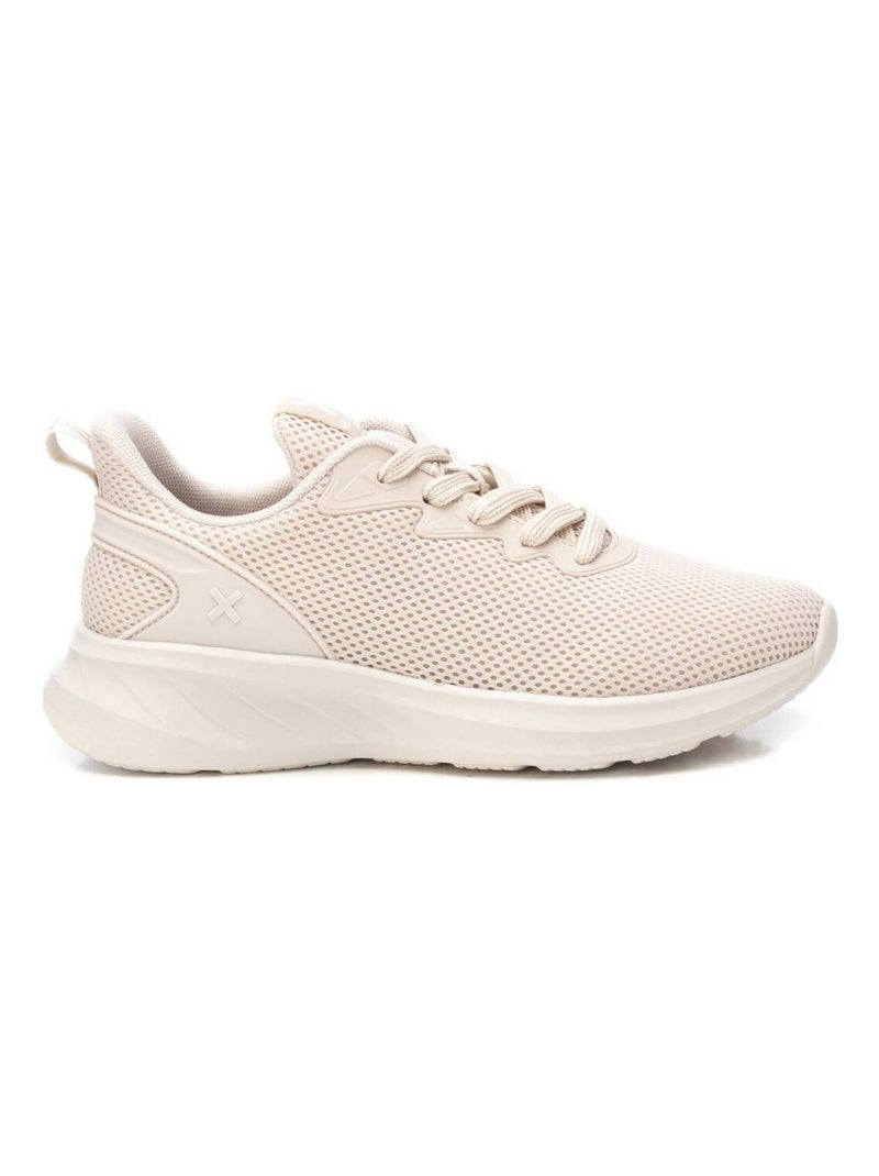 Baskets décontractée plaine lacets Beige - Kiabi
