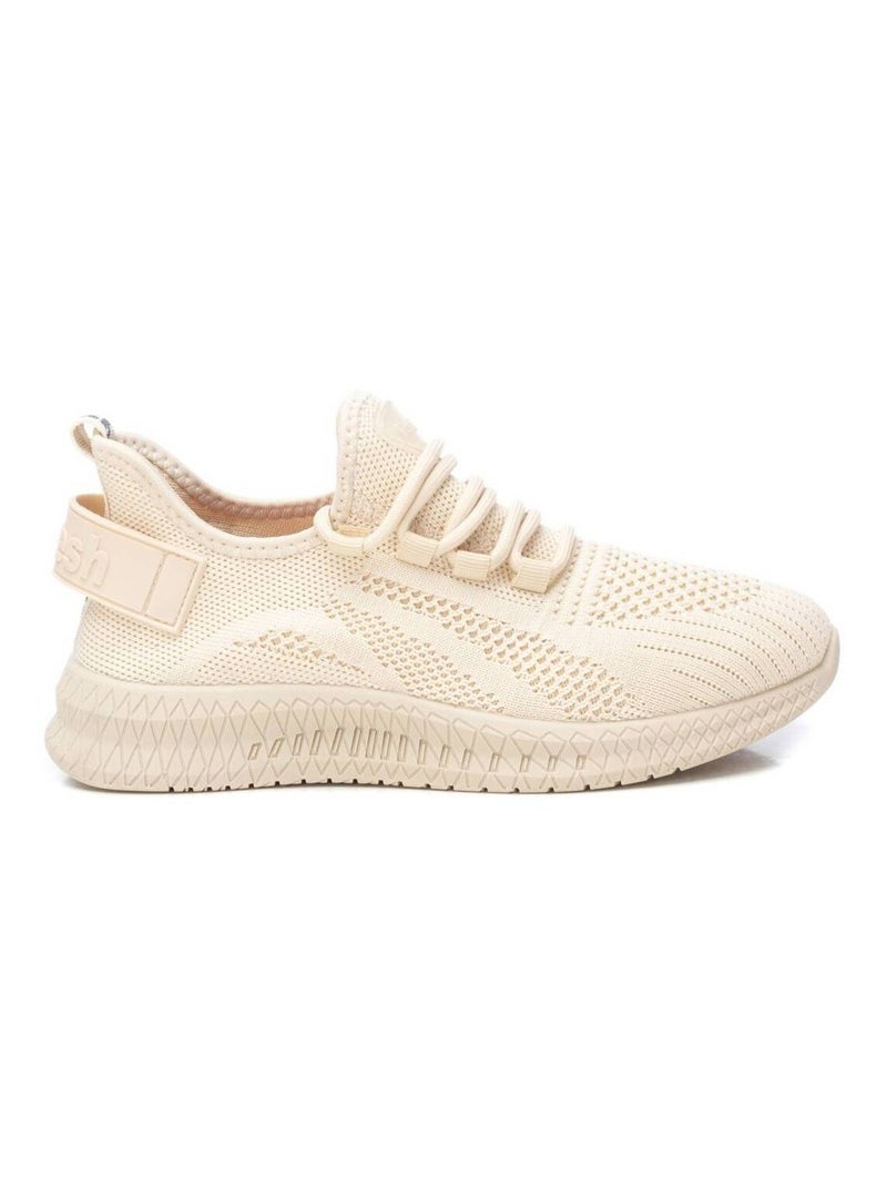 Baskets décontractée plaine lacets Beige - Kiabi