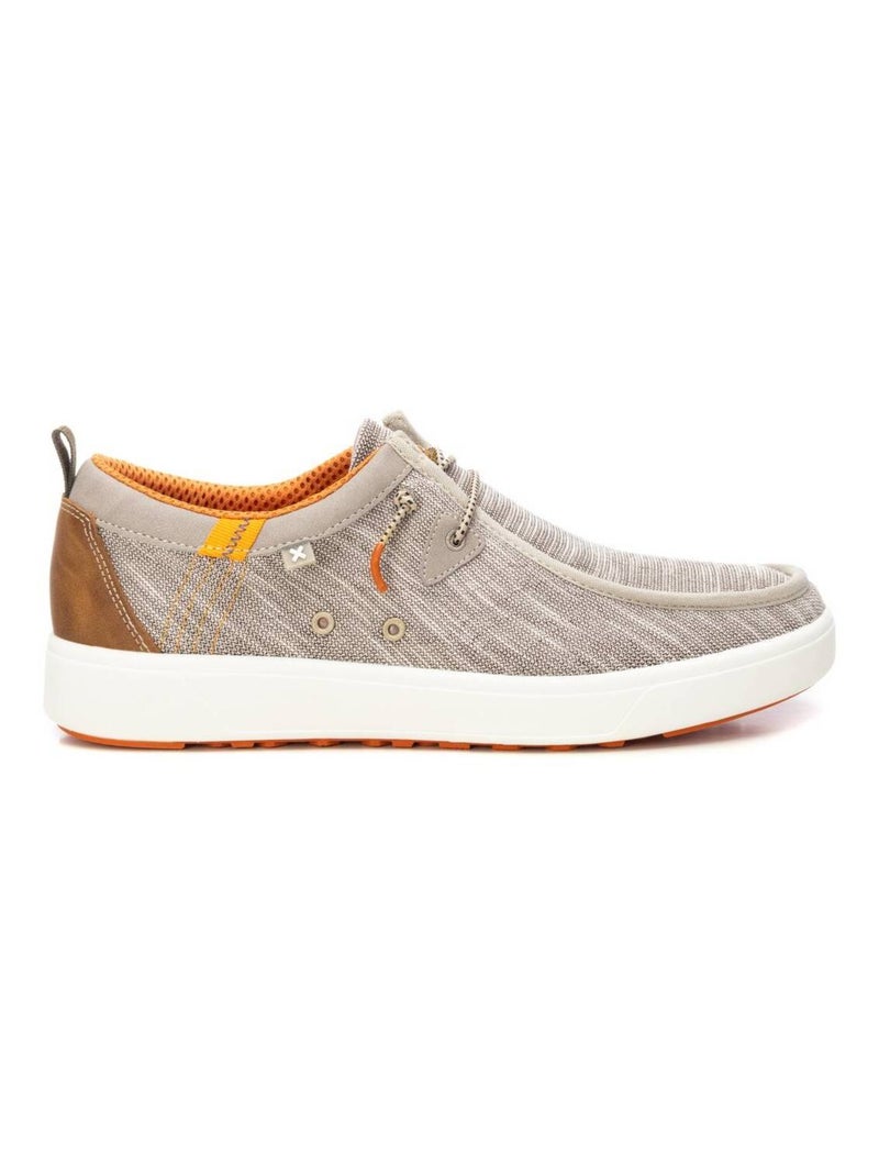 Baskets décontractée plaine lacets Beige - Kiabi