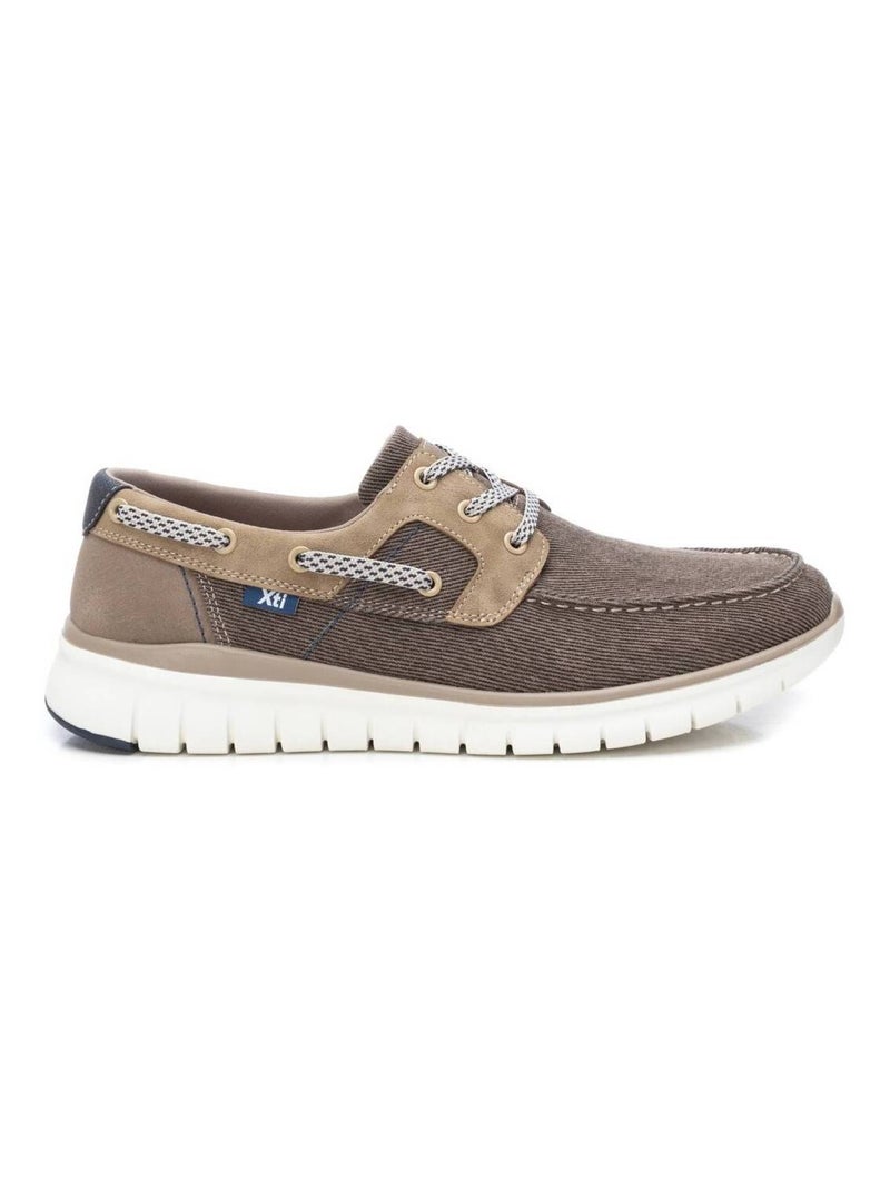 Baskets décontractée plaine lacets Beige - Kiabi