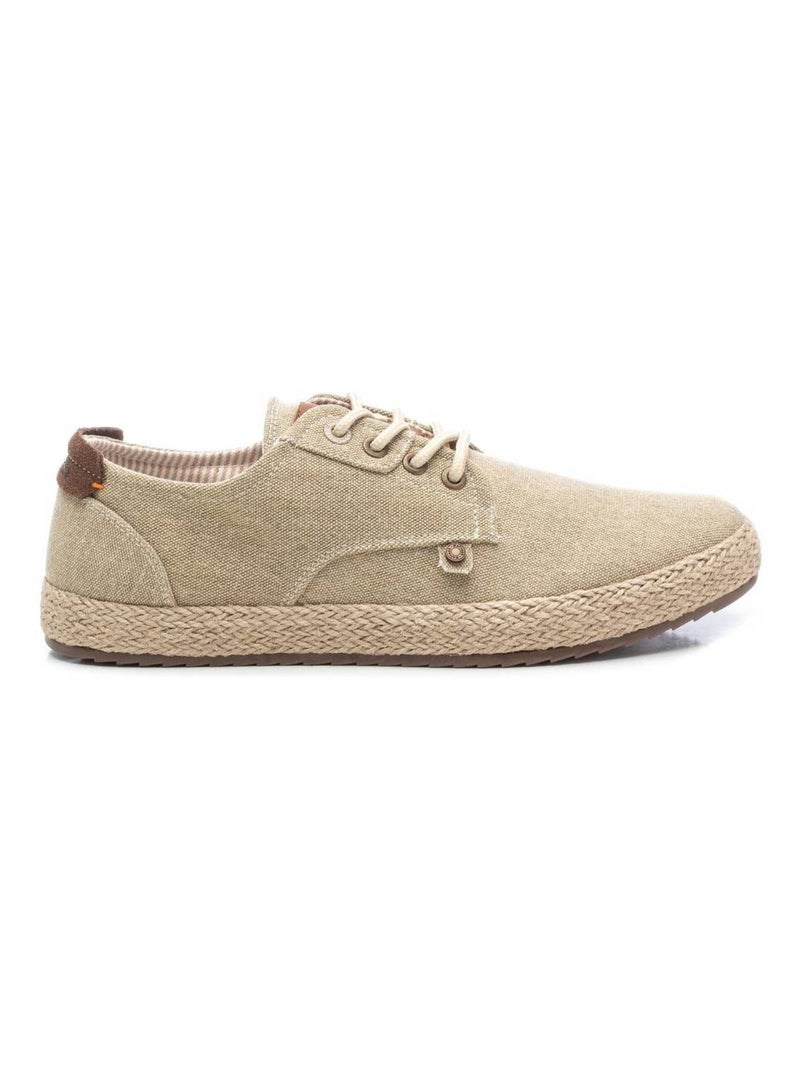 Baskets décontractée plaine lacets Beige - Kiabi