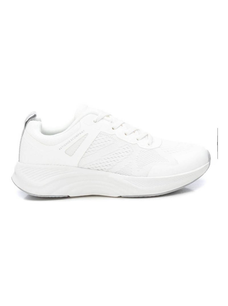 Baskets décontractée plaine lacets Blanc - Kiabi