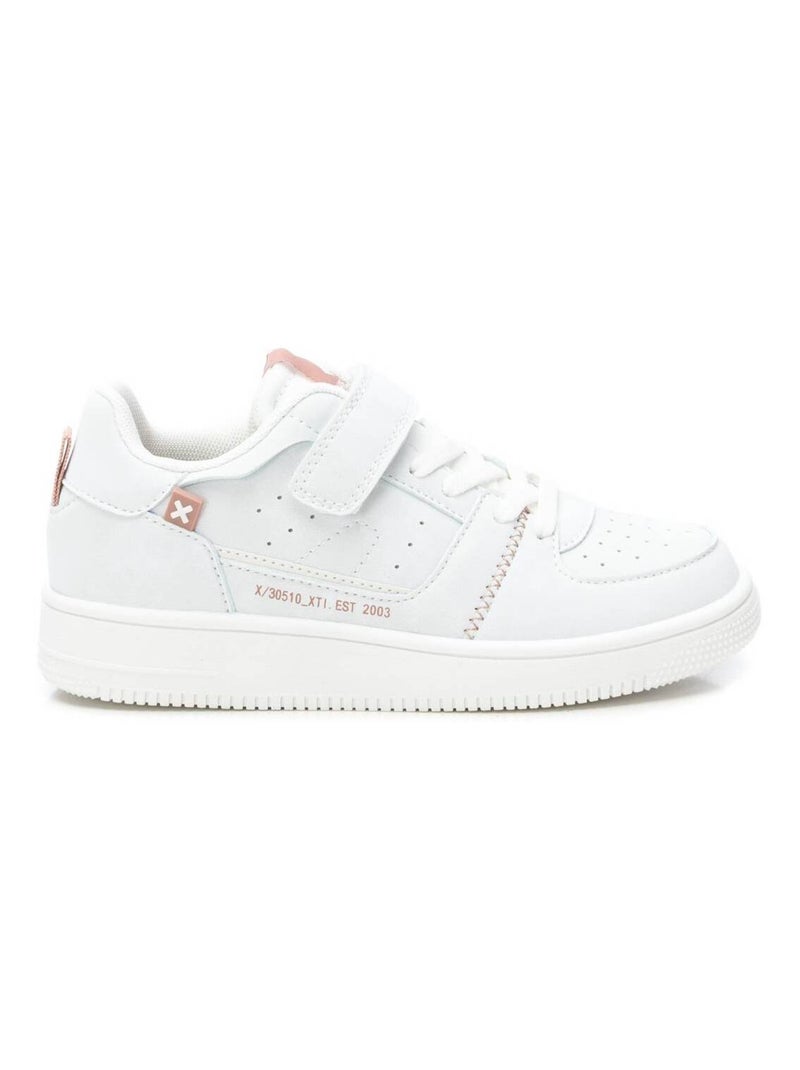 Baskets décontractée plaine lacets Blanc - Kiabi