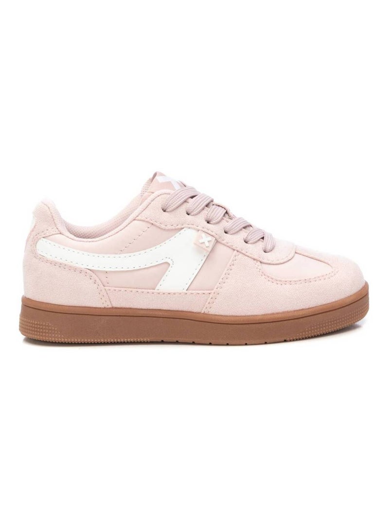 Baskets décontractée plaine lacets Crème - Kiabi