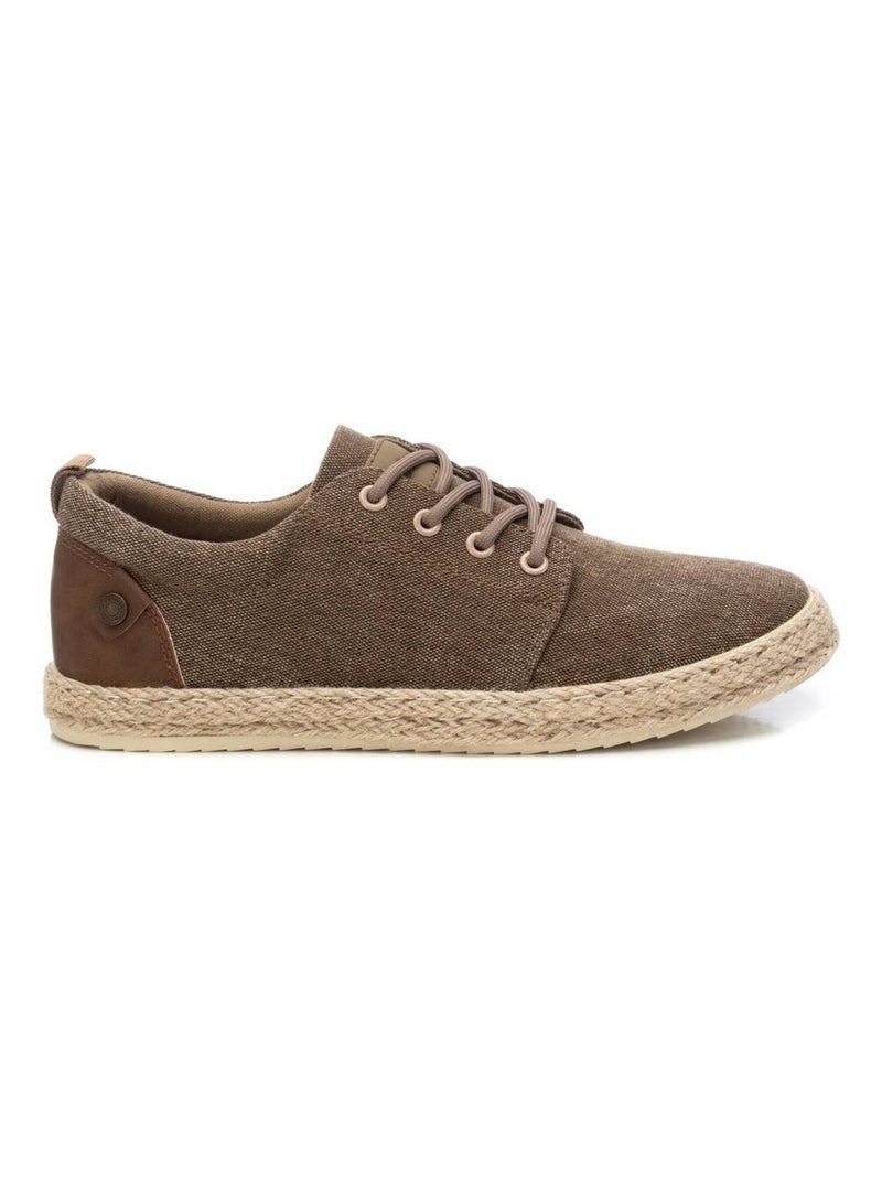 Baskets décontractée plaine lacets Taupe - Kiabi