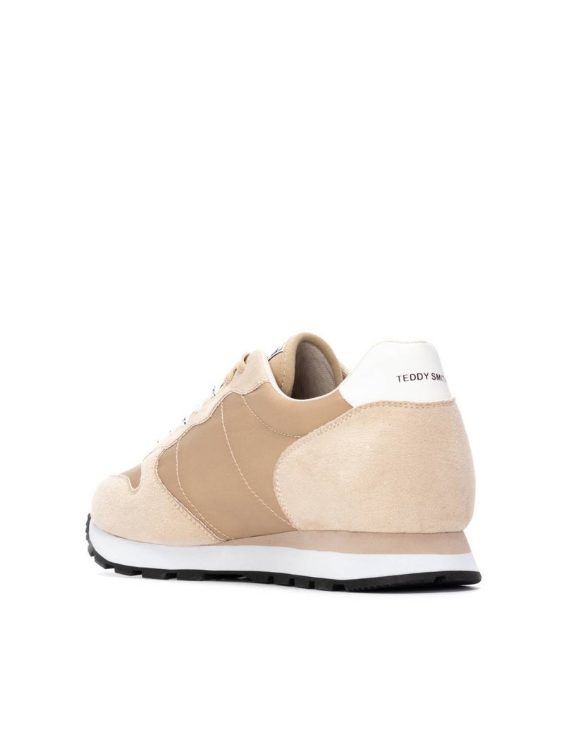 Baskets décontractées à lacets Beige - Kiabi