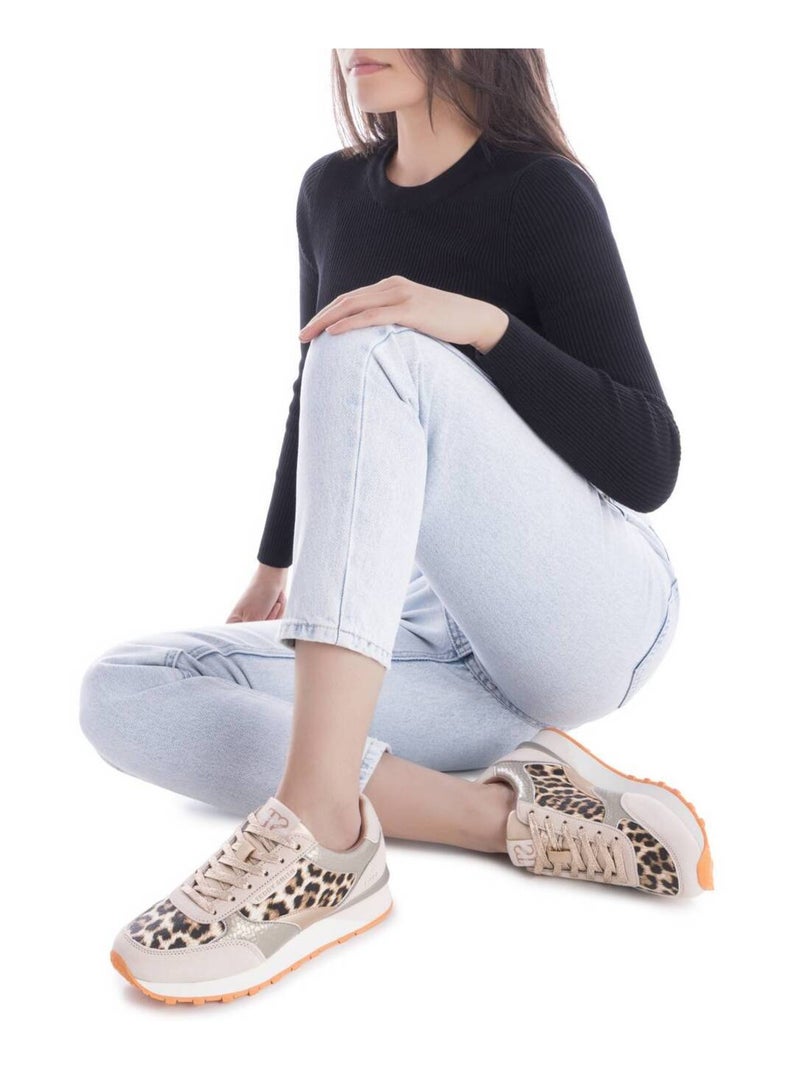 Baskets décontractées à lacets Beige - Kiabi