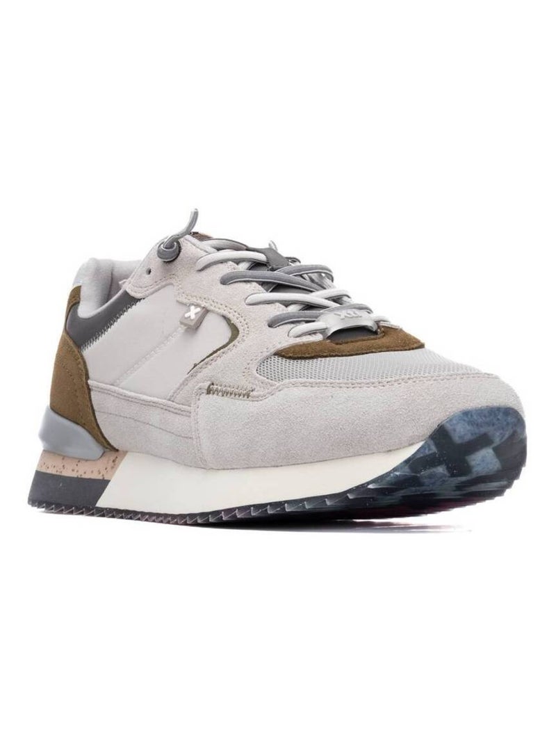 Baskets décontractées à lacets Beige - Kiabi