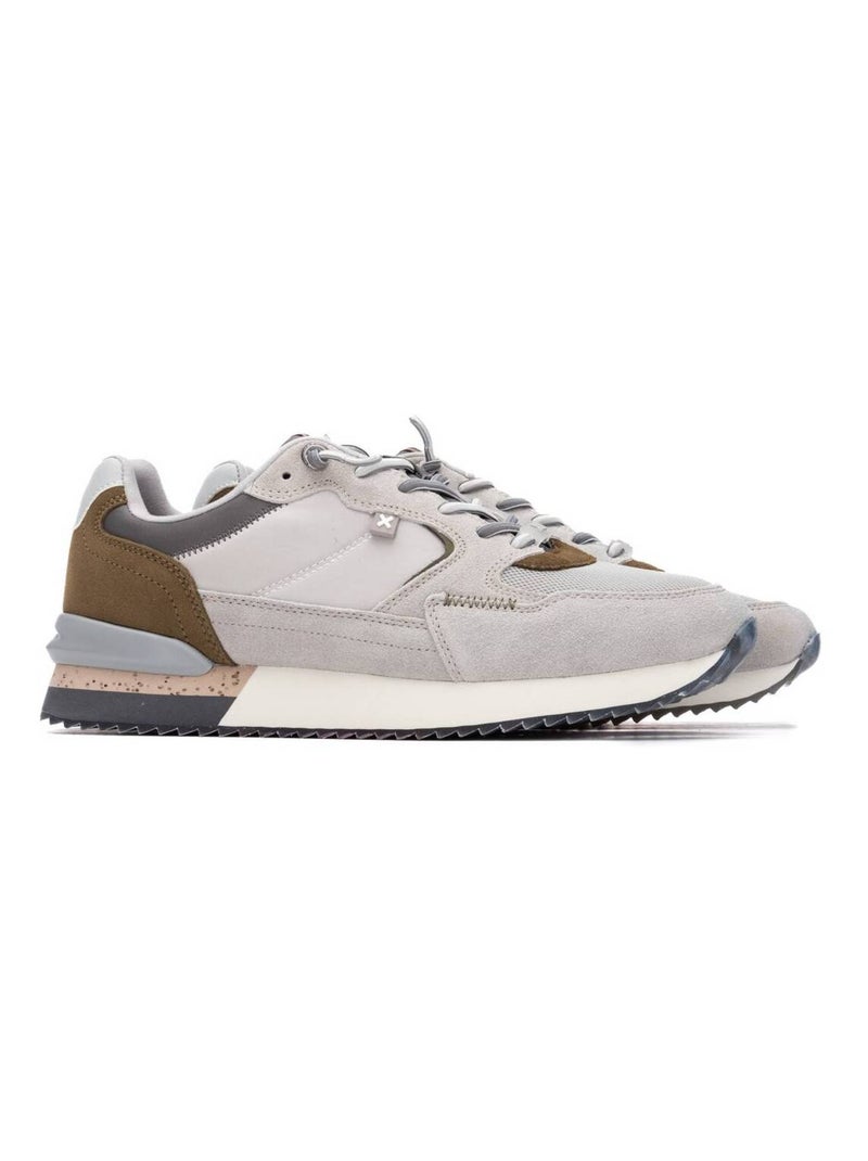 Baskets décontractées à lacets Beige - Kiabi
