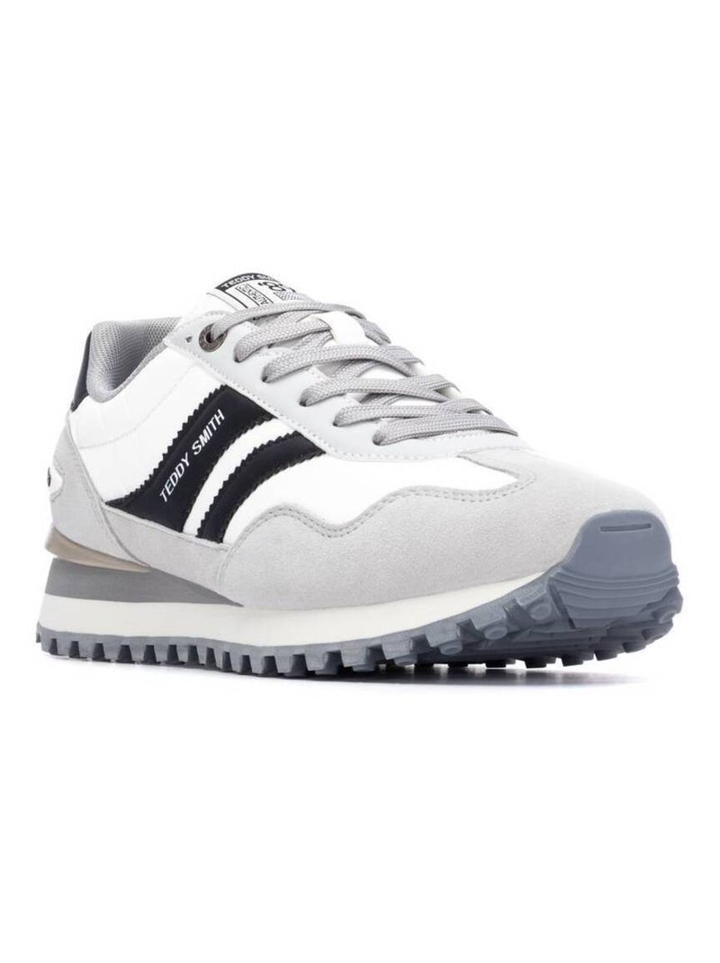 Baskets décontractées à lacets Blanc - Kiabi