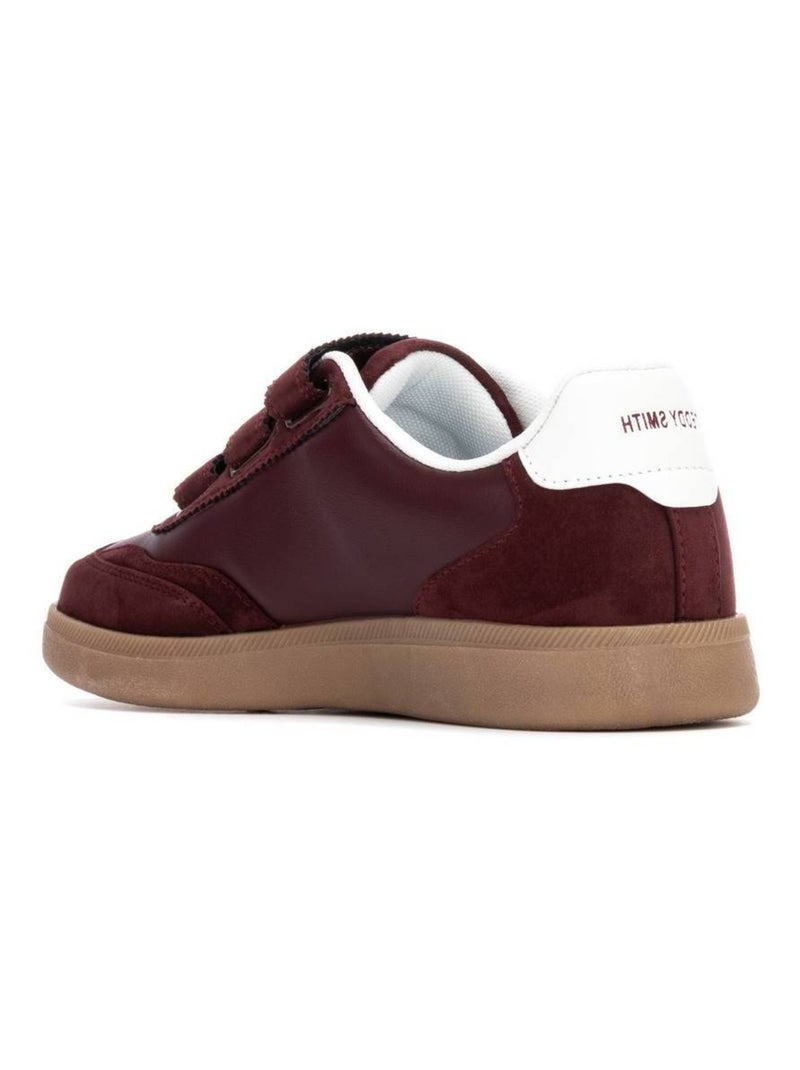Baskets décontractées à lacets Bordeaux - Kiabi