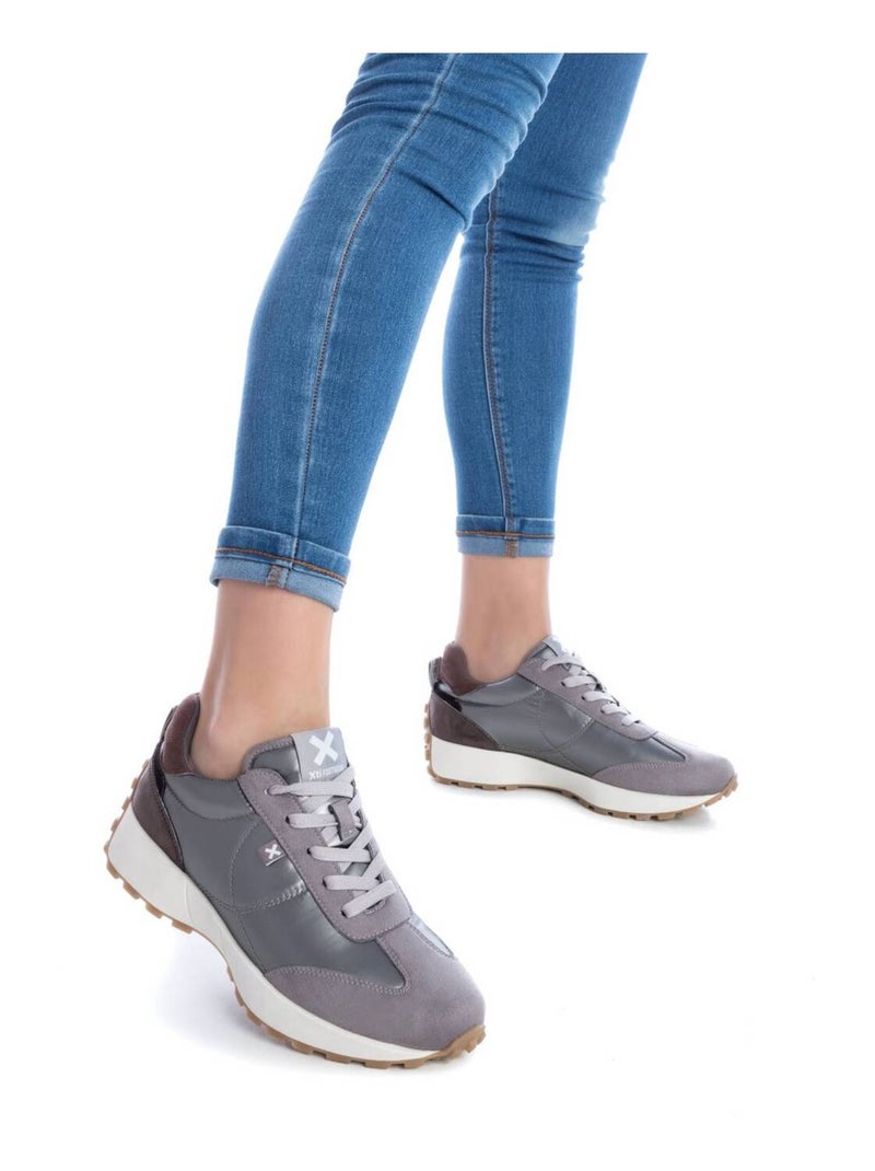 Baskets décontractées à lacets Gris Gris - Kiabi