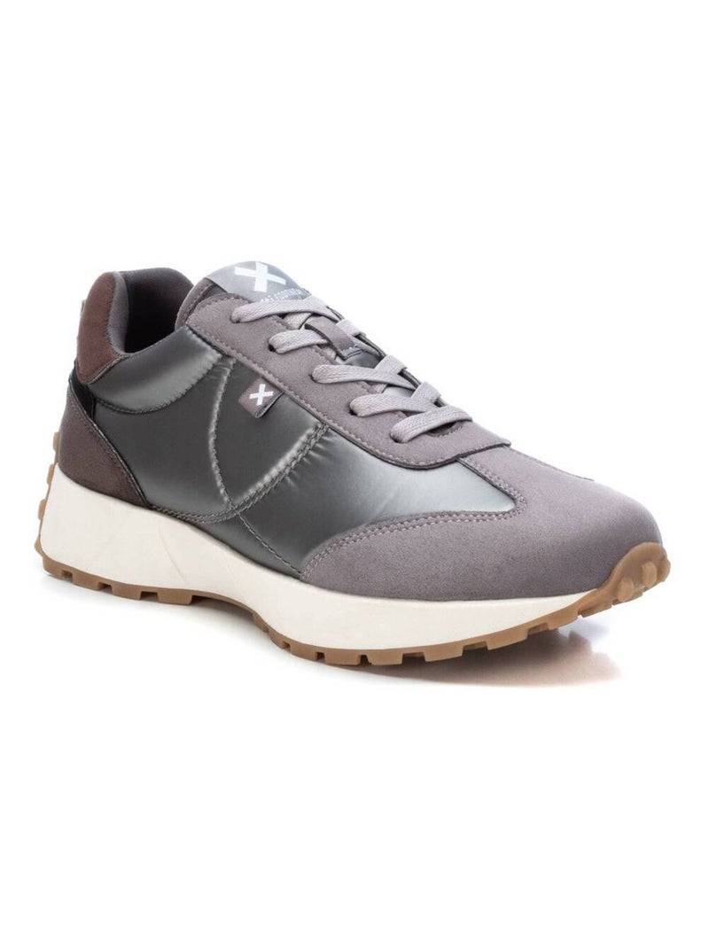 Baskets décontractées à lacets Gris Gris - Kiabi