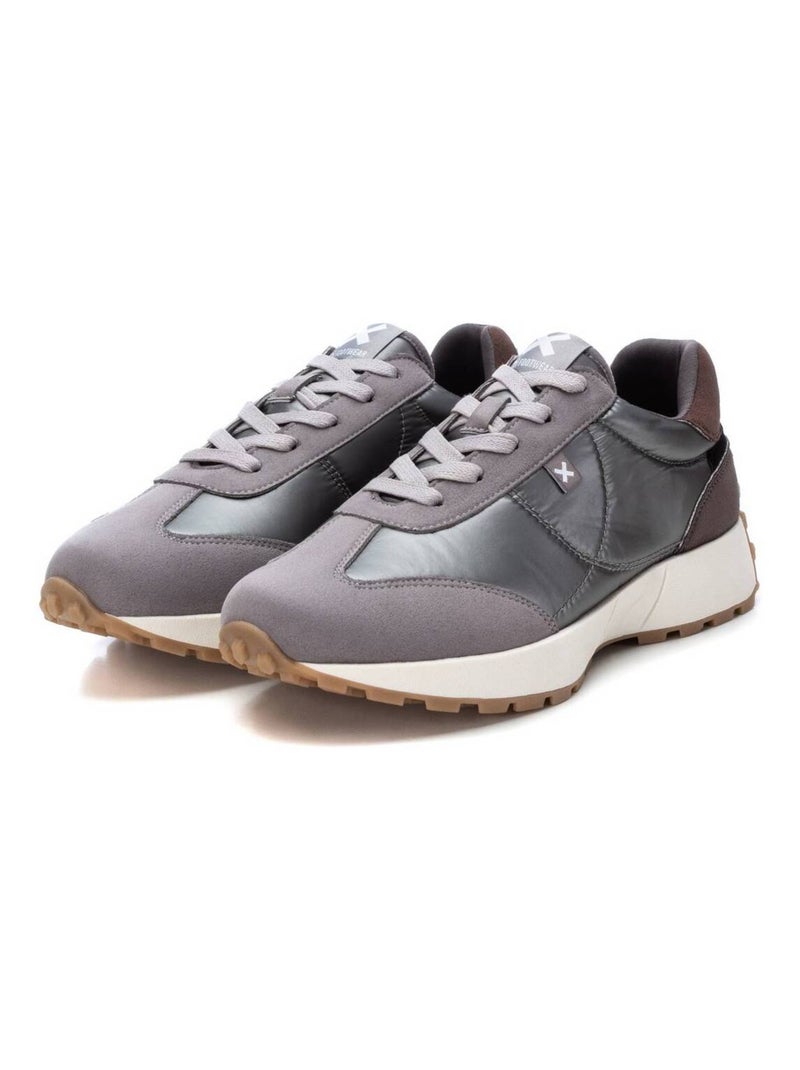 Baskets décontractées à lacets Gris Gris - Kiabi